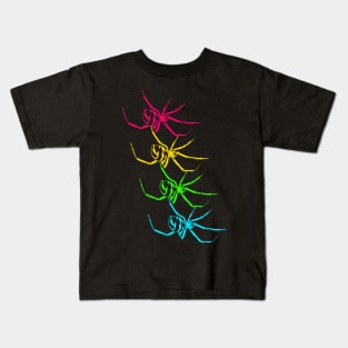 Black widow (Latrodectus) rainbow Kids T-Shirt